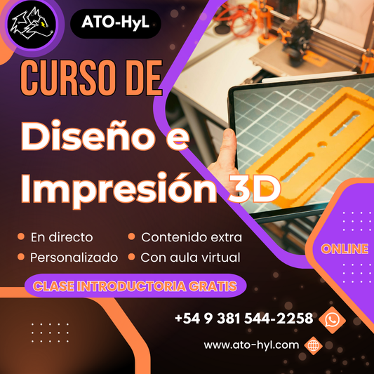 Curso de Diseño CAD e Impresión 3D (con -70%)