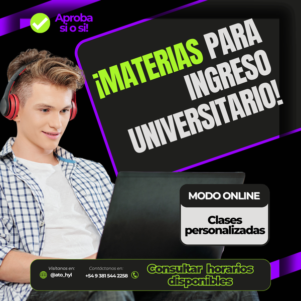 Clases Particulares | Nivel Ingreso