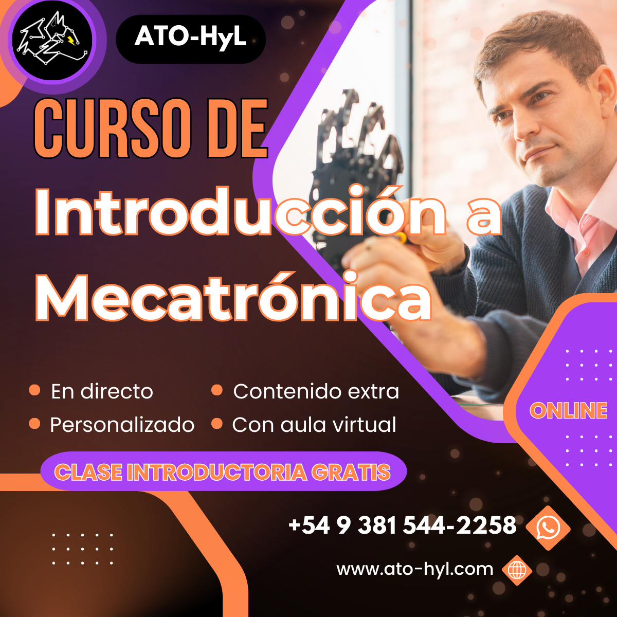 Curso de Introducción a la Mecatrónica (con -70%)