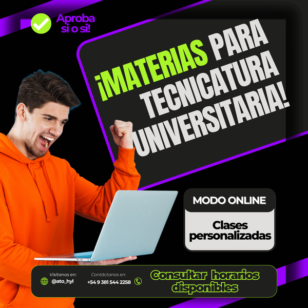 Clases Particulares | Nivel Tecnicatura
