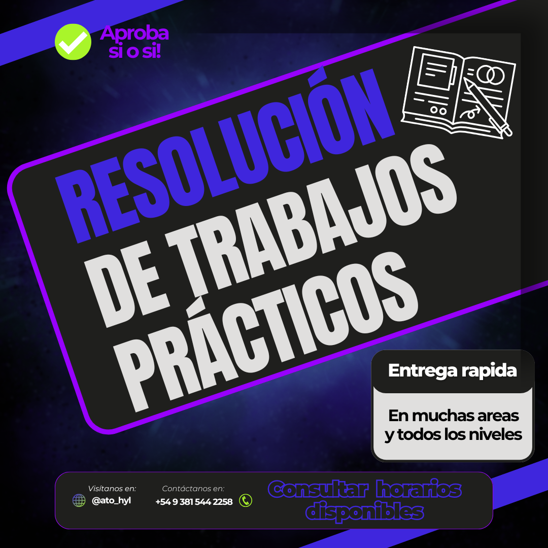 Resolución de trabajos prácticos